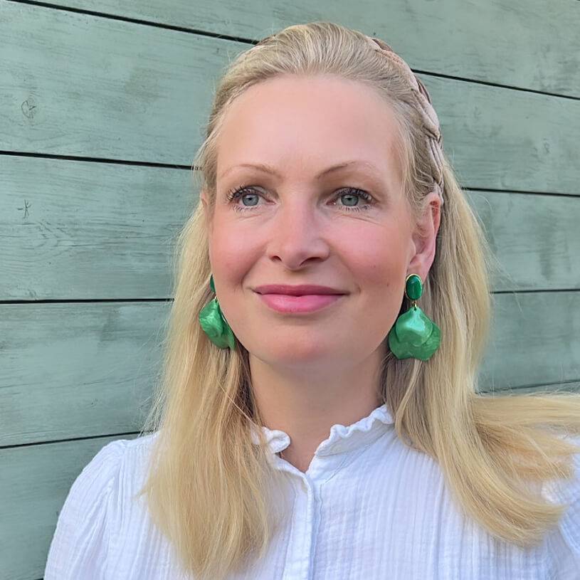 SchwesterSchwester Grüne Ohrringe mit Blütenblättern Günstiger Verkauf