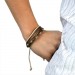 Silberdream SilberDream Lederarmband metallic braun Surferarmband Armband LA1237F zollfrei