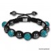 Silberdream Glitzerkugel türkis für Sterlinx London Shamballa Armband SHB00T Sonderangebot