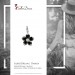 Silberdream SilberDream 925 Charm Blume schwarz Armband Ketten Anhänger FC4115 Preisnachlass