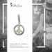 Silberdream SilberDream 925 Silber Charm Peace Armband Anhänger FC249W Räumungsverkauf