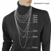 Silberdream SilberDream Collier Kette gedreht schwarz 925 Silber Damen 45cm SDK21845S zollfrei