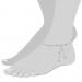 Silberdream SilberDream Fußkette Silber-Kugeln 25cm 925 Silber SDF013 2025