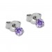 Silberdream SilberDream Ohrstecker 3er Zirkonia weiß, lila, rosa 925 Silber Ohrring SDS808 Limitierter Zeitrabatt