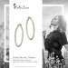 Silberdream SilberDream Creole Diamantschliff 4cm 925 Sterling Silber Damen Ohrring SDO67364 Cyber Monday