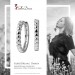 Silberdream SilberDream Creole Dots 2,1cm 925 Sterling Silber Damen Ohrringe SDO4433J Osterangebot