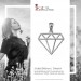 Silberdream SilberDream Kettenanhänger Diamant Form Anhänger für Damen 925er Silber SDH8200J Kostenloser Versand international