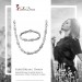 Silberdream SilberDream Schmuck Set Tropfen Zirkonia Collier & Armband Damen 925er SDS476W Valentinstagsangebot