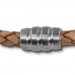 Silberdream SilberDream Leder Armband 5mm natur 22cm Edelstahl Verschluss LAB0722 zollfrei