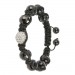 Silberdream SilberDream Shamballa Armband schwarz 925 Sterling Silber Kugel SDA032 50% Rabatt für begrenzte Zeit