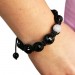 Silberdream SilberDream Shamballa Armband schwarz 925 Sterling Silber Kugel SDA032 50% Rabatt für begrenzte Zeit