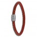 Silberdream SilberDream Leder Armband 5mm rostrot 22cm Edelstahl Verschluss LAB0522 Meist gekauft