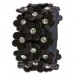 Silberdream SilberDream Lederarmband braun Glitzer Blumen Damen Armband LA5668B Großer Ausverkauf