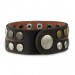 Silberdream SilberDream Nieten-Lederarmband Wickeloptik dunkelbraun Damen Leder Band LAP088N Muttertagsangebot