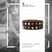 Silberdream SilberDream Nieten-Lederarmband Wickeloptik dunkelbraun Damen Leder Band LAP088N Muttertagsangebot