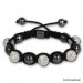 Silberdream Glitzerkugel weiß für Sterlinx London Shamballa Armband SHB00W Valentinstagsangebot
