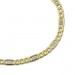 Silberdream GoldDream Armband Panzer Plättchen bicolor 333 Gold Damen 19cm GDA0129T Neuheiten