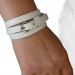 Silberdream SilberDream Lederarmband weiß unisex Leder Armband LAC560W Angebote