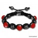 Silberdream Glitzerkugel rot für Sterlinx London Shamballa Armband SHB00R Fabrik Onlineshop