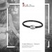 Silberdream SilberDream Leder Armband 19cm grau mit Edelstahl Verschluss LS1471 Flash Sale