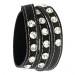 Silberdream SilberDream Lederarmband schwarz Zirkonia Damen Leder Armband LAP228S Weihnachtsangebot