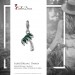 Silberdream SilberDream Glitzer Charm 3D Palme grün Zirkonia Kristalle GSC548G Osterangebot