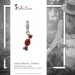 Silberdream SilberDream Glitzer Charm Bonbon rot Zirkonia Kristalle Anhänger GSC576R Letzte 2 Tage