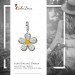Silberdream SilberDream 925 Charm Blume weiß Armband Ketten Anhänger FC4119 50% Rabatt mit kostenlosem Versand