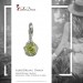Silberdream SilberDream Charm Zirkonia Kugel grün Armband Anhänger FC200G Weihnachtsangebot