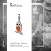 Silberdream SilberDream Glitzer Charm Eule orange Zirkonia Kristalle GSC505O Top Angebot