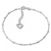 Silberdream SilberDream Fußkette Herz offen 26cm 925 Sterling Silber SDF2096 Zeitbegrenzte Promotion