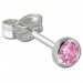 Silberdream SilberDream Ohrringe Zirkonia rosa 3mm 925 Silber Ohrstecker SDO5533A Begrenzte Freigabe