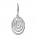 Silberdream SilberDream Ohrhänger Oval Zirkonia weiß 925 Silber Ohrring SDO364S Super Sparpreis
