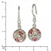 Silberdream SilberDream Glitzer Ohrringe 925 Zirkonias Blume pink GSO301 Kostenlose Rückgabe