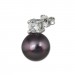 Silberdream SilberDream Ohrstecker Perle schwarz Zirkonia Damen 925er Silber SDO1738S Blitzverkäufe