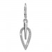 Silberdream SilberDream Ohrhänger Blatt Zirkonia weiß 925 Silber Ohrring SDO4285W Fabrik Onlineshop