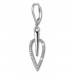 Silberdream SilberDream Ohrhänger Blatt Zirkonia weiß 925 Silber Ohrring SDO4285W Fabrik Onlineshop