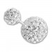 Silberdream SilberDream Doppel-Ohrringe Glitzerperlen weiß Tribal Design 925 Silber SDO8516W Fabrikpreis